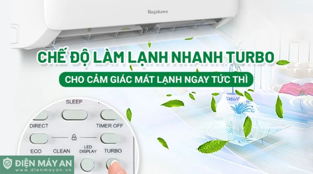 Điều hòa Nagakawa Inverter 9000 BTU 1 chiều NIS-C09R2U51
